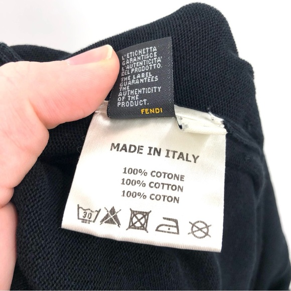 FENDI Jogger Pants Side Stripe Track Pants 100% Cotton Made in Italy 42 Lounge - Picture 6 of 10